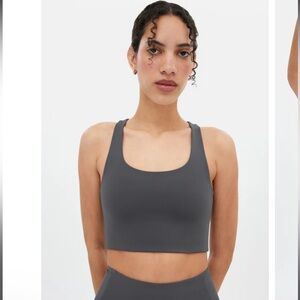 Girlfriend Collective Bra Women’s 4XL Dark Grey Racerback Scoop Neck